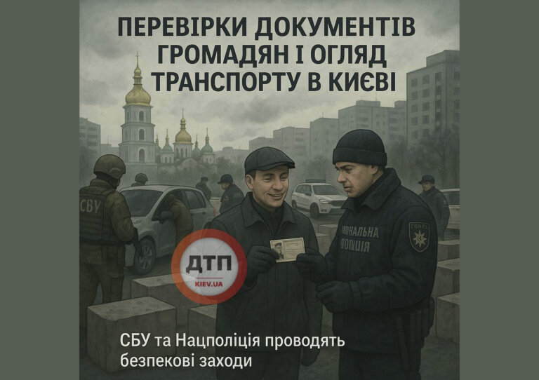 СБУ та Нацполіція проводять безпекові заходи у центрі Києва