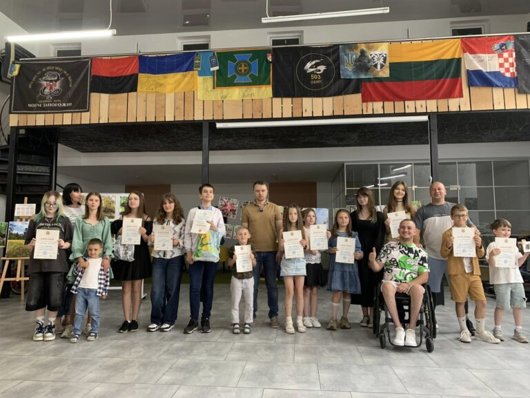 На базі «ДІМ ВЕТЕРАНА» було підведено підсумки і нагороджено учасників і переможців конкурсу дитячого малюнка «Дякую за твій захист»