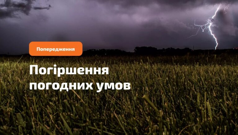 Попередження про небезпечні метеорологічні явища