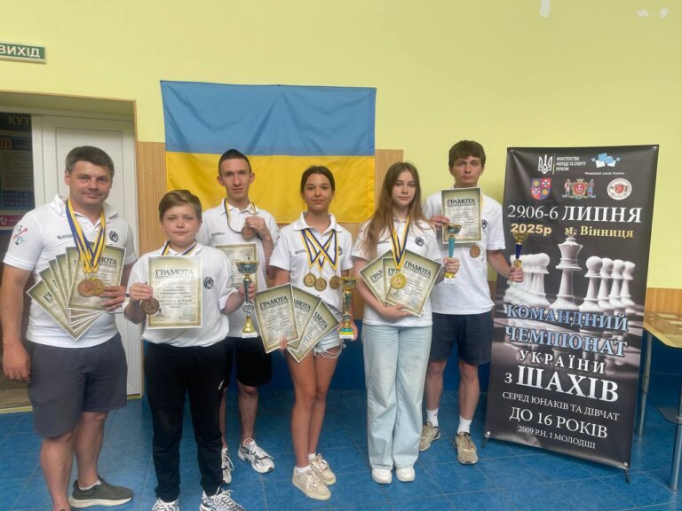 Золотий хет-трик житомирянки Марини Петренко на командному чемпіонаті України з шахів до 16 років серед дівчат з Хмельницького