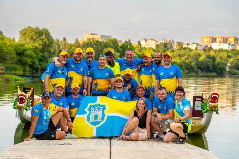 Контрольне тренування перед чемпіонатом світу пройшла збірна ветеранів з веслування на човнах «Дракон»