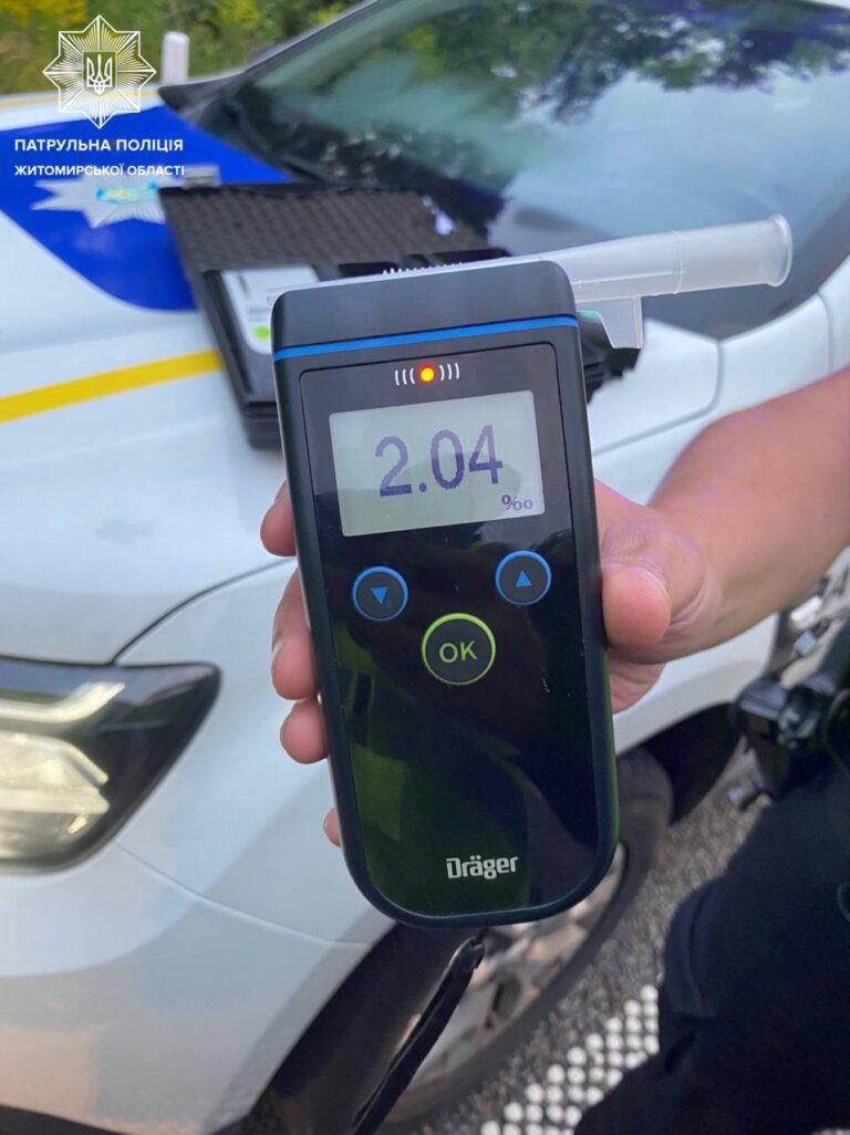За вихідні патрульні виявили 8 кермувальників з ознаками алкогольного чи наркотичного сп’яніння