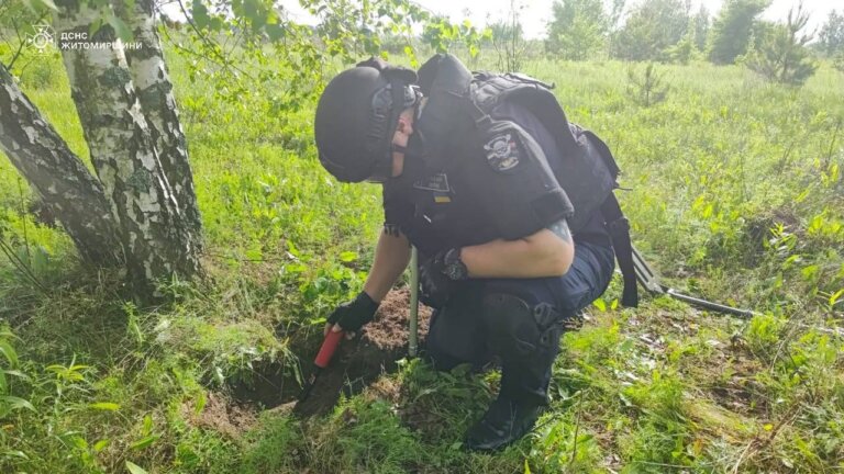 На Коростенщині піротехніки ДСНС області знешкодили 12 артснарядів часів Другої світової війни