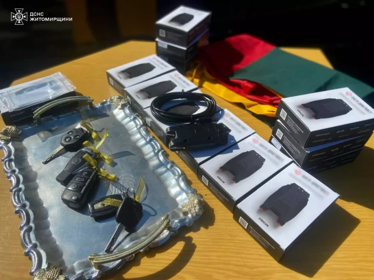Рятувальники Житомирщини отримали техніку від литовських партнерів