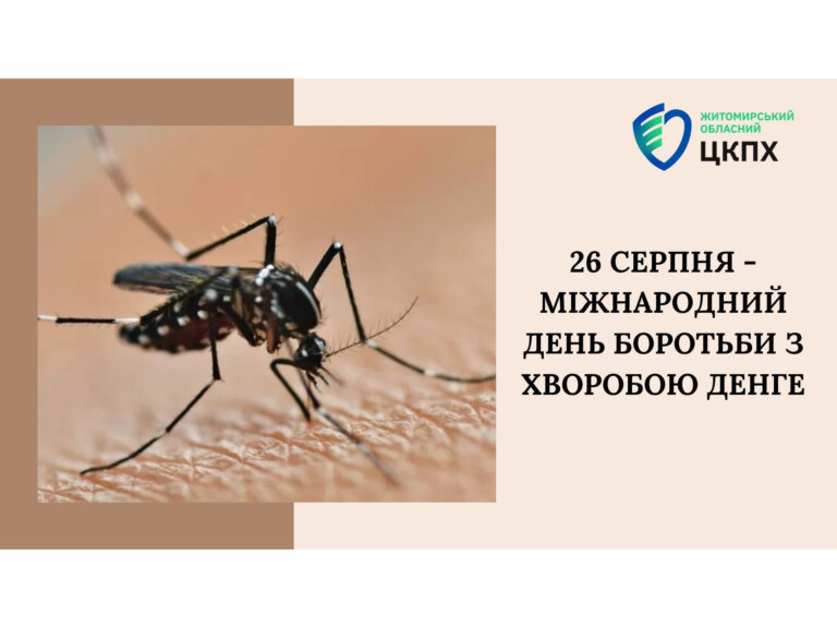 До Міжнародного дня боротьби з хворобою денге