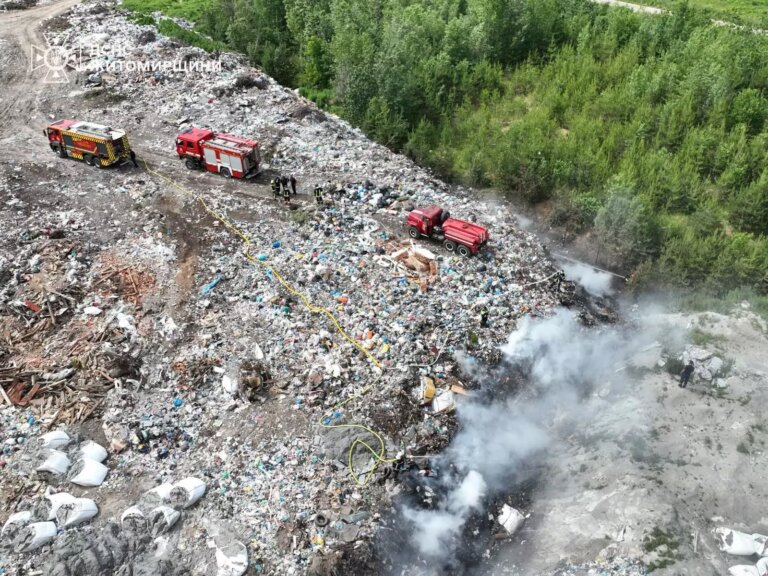Екоінспекція попереджає про підвищення ризику виникнення пожеж на полігонах ТПВ