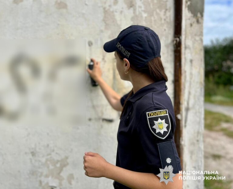 Аби місто було чистим: у Звягелі поліцейські знищували наркорекламу