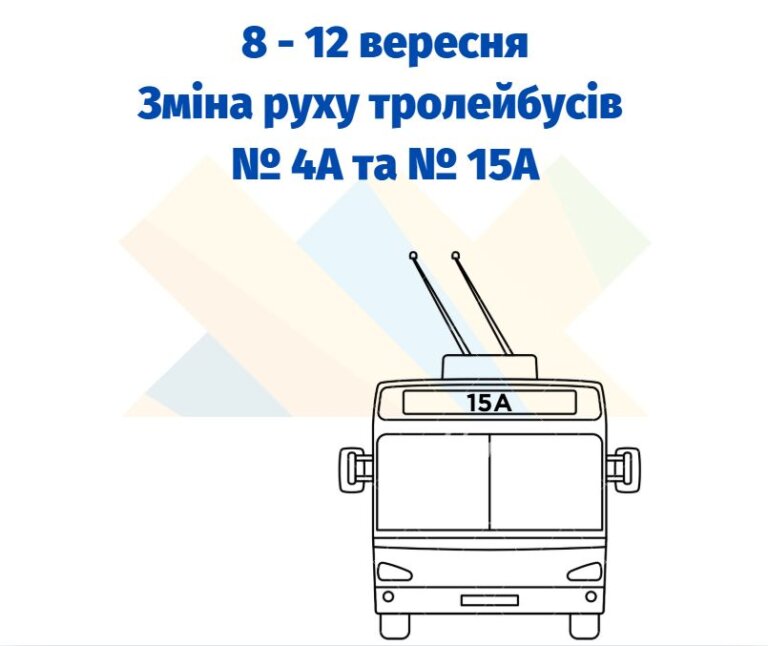 Увага! Зміни в русі тролейбусів.