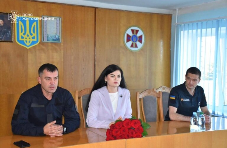 Бердичівським рятувальникам представили нового керівника районного управління Сергія Вахтоміна