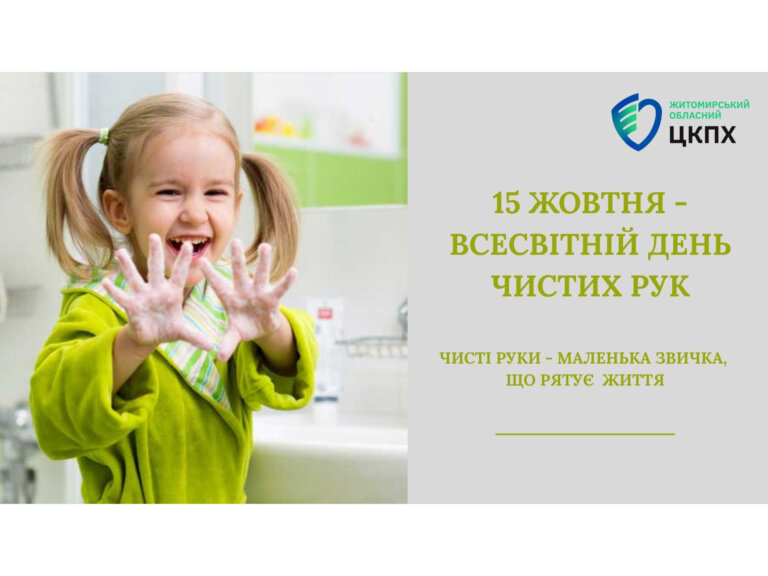 15 жовтня – Всесвітній день чистих рук