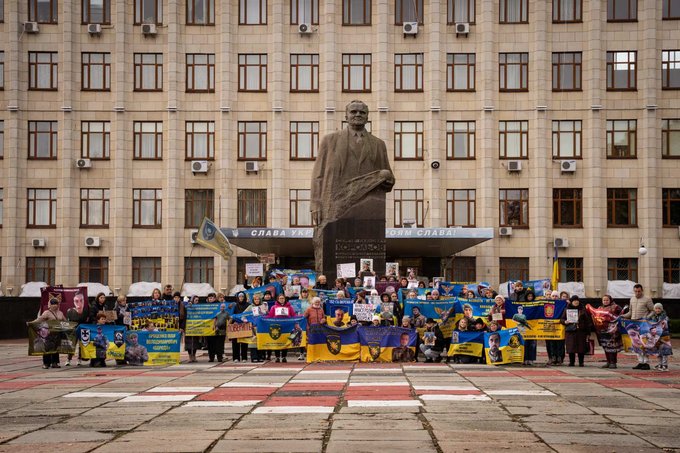 Акція на підтримку полонених і безвісти зниклих відбулася в Житомирі