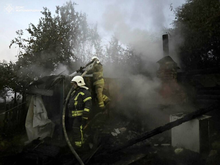 Сьогодні під ранок в с. Макалевичі Вишевицької громади Житомирського району рятувальники загасили пожежу у дерев’яній літній кухні