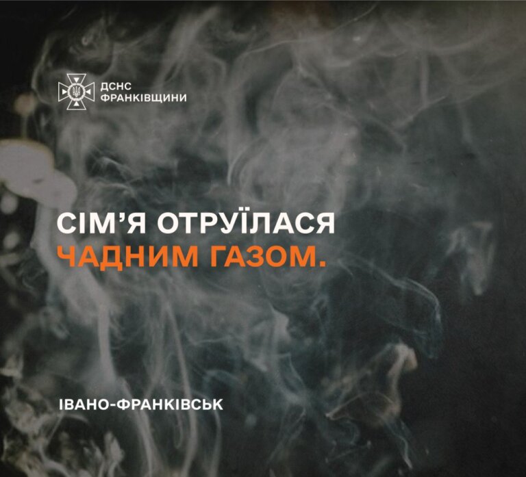 У Івано-Франківську сім’я отруїлася чадним газом