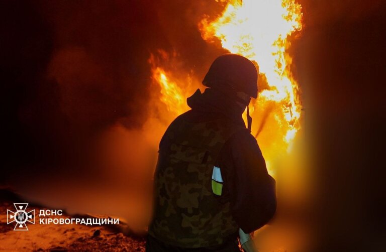 Тривожна ніч на Кіровоградщині: російські БпЛА знову атакували область