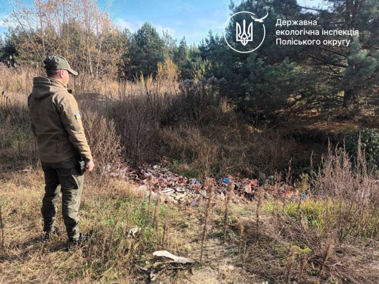 На території Оліївської територіальної громади виявлено факт незаконного складування відходів тваринного походження