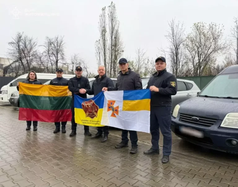 Рятувальники Житомирщини отримали техніку від литовських партнерів