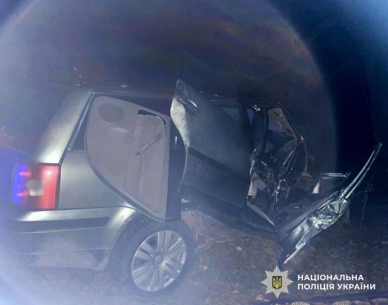 Поліцейські встановлюють обставини ДТП на Звягельщині із загибеллю пасажирки та травмуванням водія