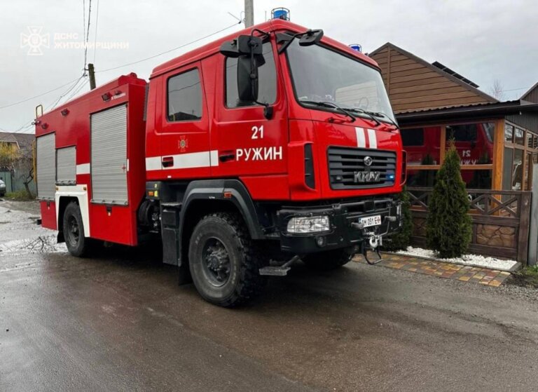 Сьогодні вранці в селищі Ружин Бердичівського району спалахнув приватний житловий будинок