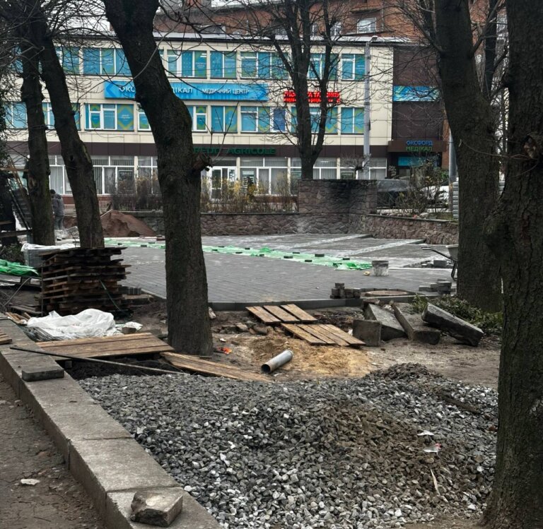На місці колишнього кафе «Театральне» буде облаштовано парковку