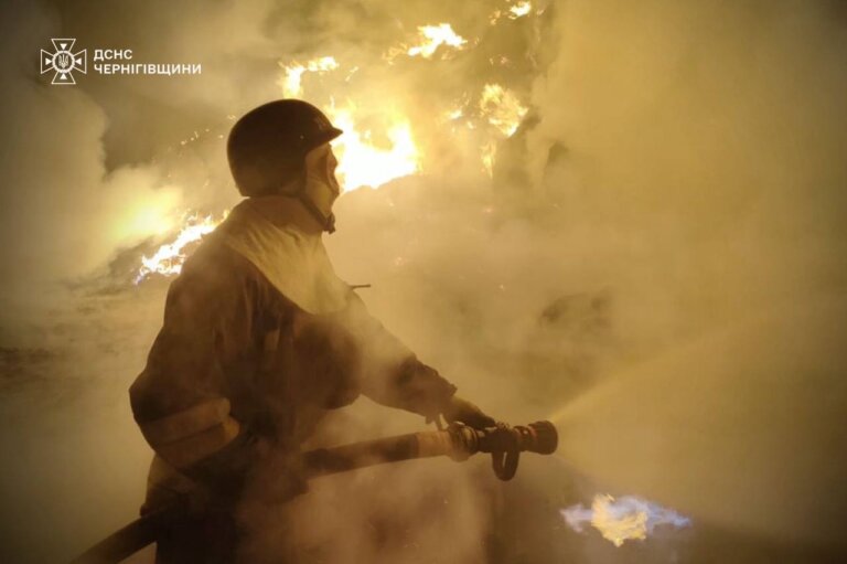 Чернігівщина: впродовж доби зафіксовано кілька влучань російських БпЛА