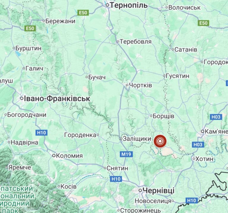 На Тернопільщині у Чортківському районі зафіксували землетрус
