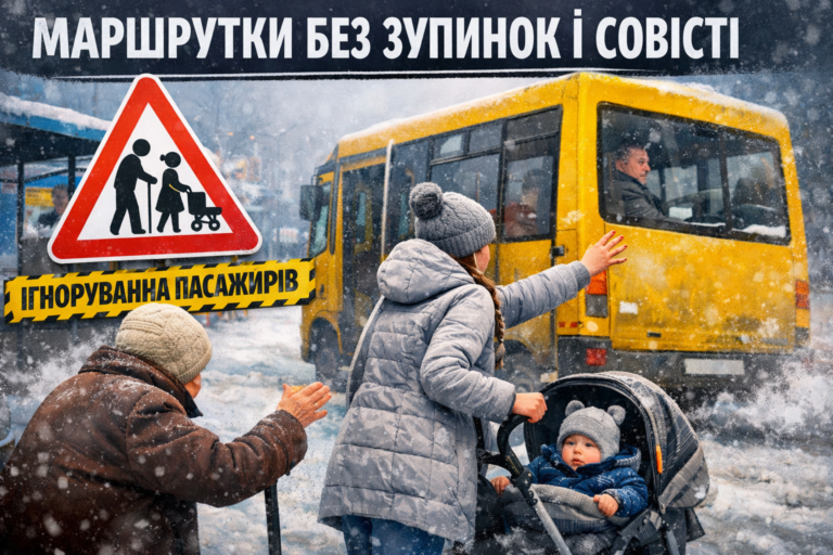 Маршрутки без зупинок і без совісті: як у Житомирі ігнорують пасажирів із вразливих категорій