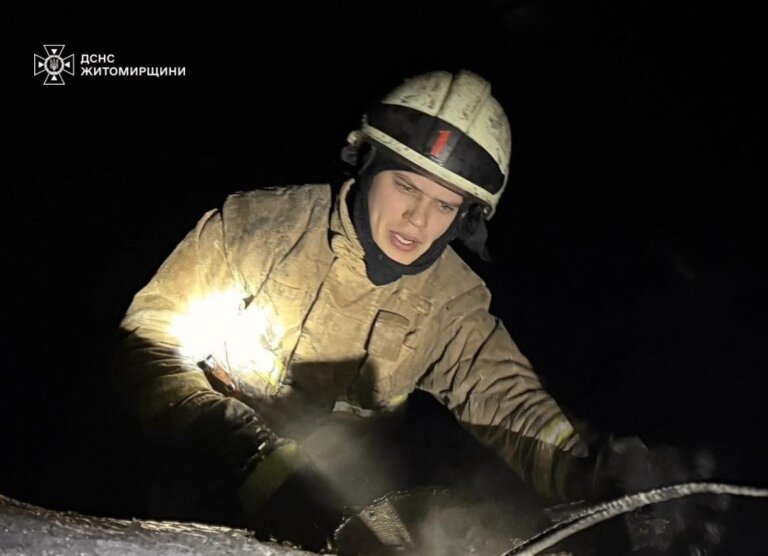 Сьогодні ввечері рятувальники ліквідували загоряння в господарчій будівлі Житомира