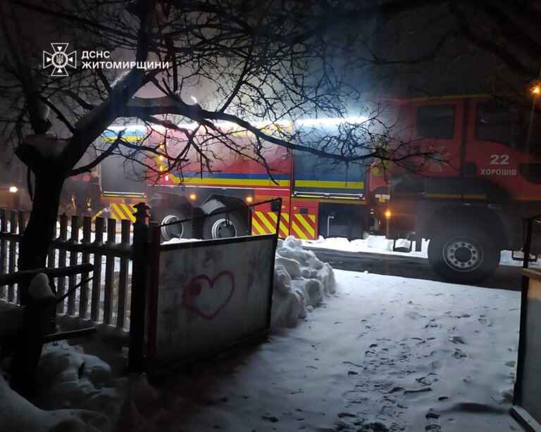 Житомирський район: під час гасіння пожежі рятувальники виявили тіло людини