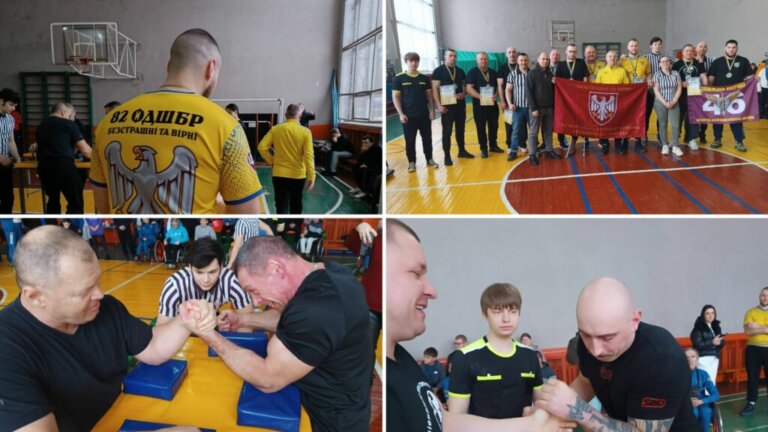У Житомирі відбувся чемпіонат області з армрестлінгу серед ветеранів війни