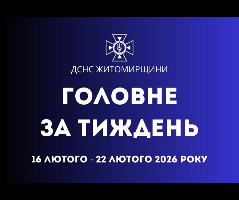 Упродовж минулого тижня підрозділи ДСНС Житомирщини 63 рази залучалися до ліквідації надзвичайних подій різного характеру