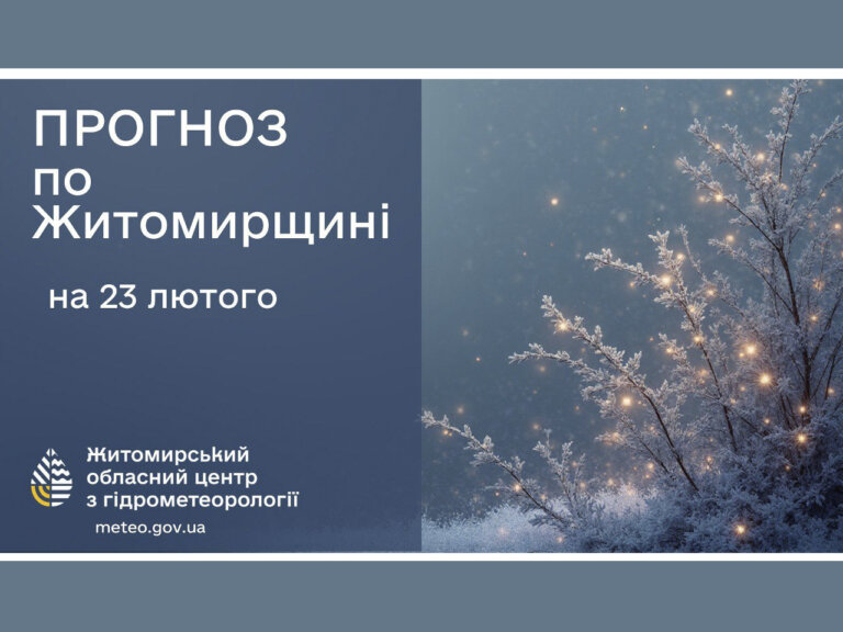 Прогноз погоди на добу 23 лютого