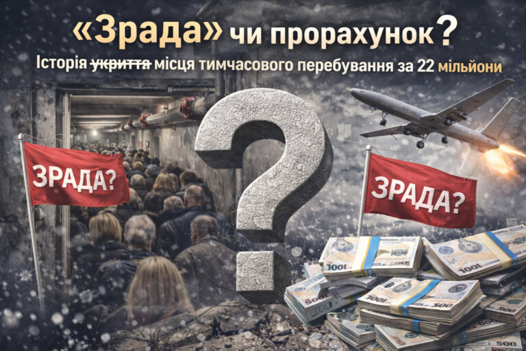 «Зрада» чи прорахунок? Історія (укриття) місця тимчасового перебування за 22 мільйони