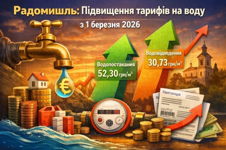 У Радомишлі підвищили тарифи на воду