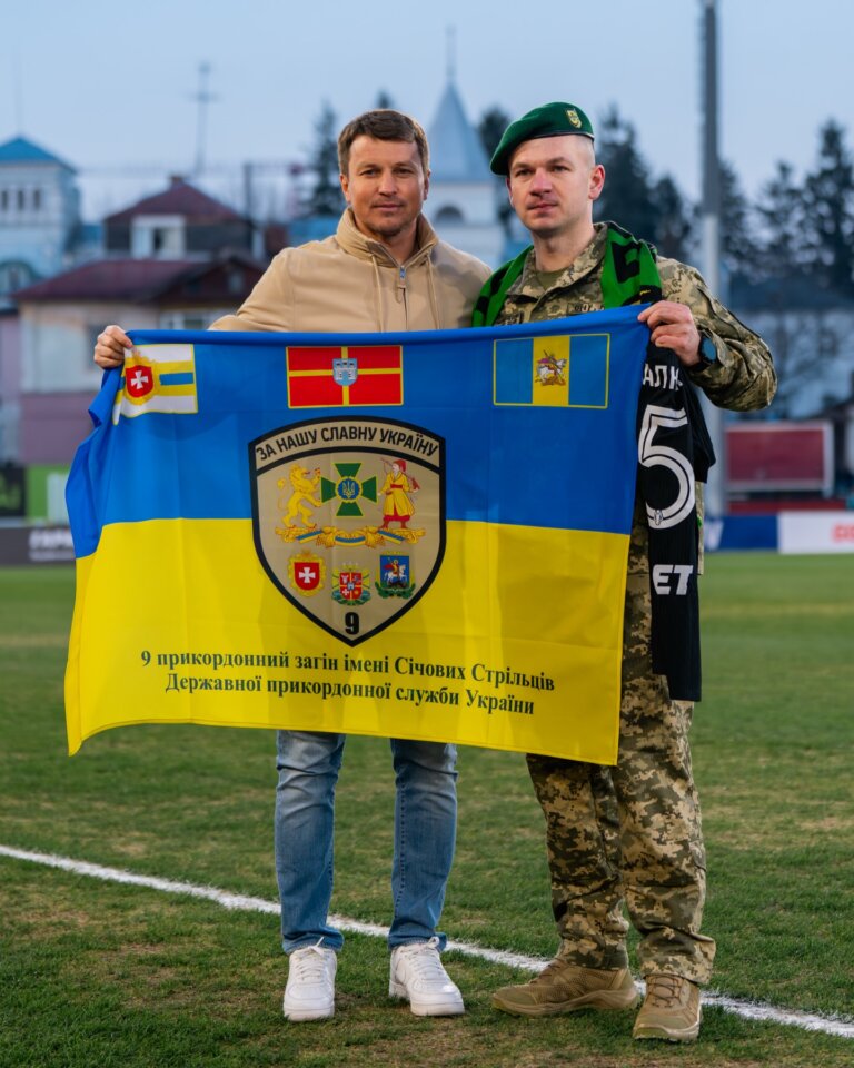 Символічний перший удар по м’ячу у матчі «Полісся» — «Кривбас» зробив Гекалюк Сергій Вікторович.