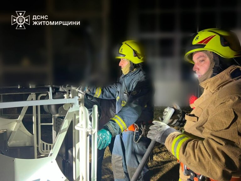 На Житомирщині рятувальники ліквідували наслідки нічної російської атаки