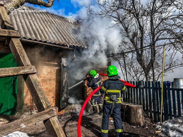 Упродовж доби на Житомирщині ліквідовано чотири пожежі у житловому секторі