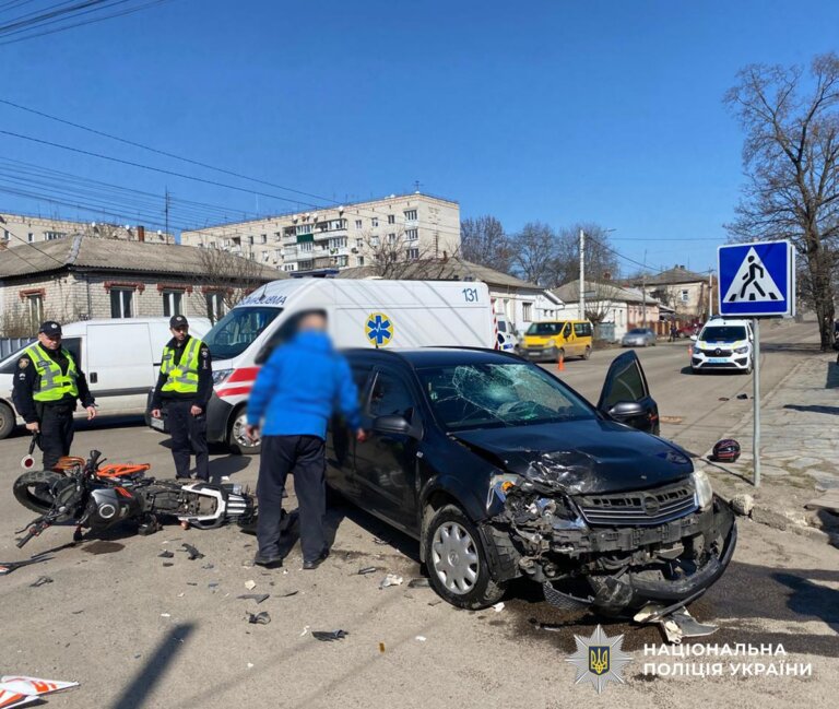 У Радомишлі поліція розслідує ДТП з травмуванням мотоцикліста