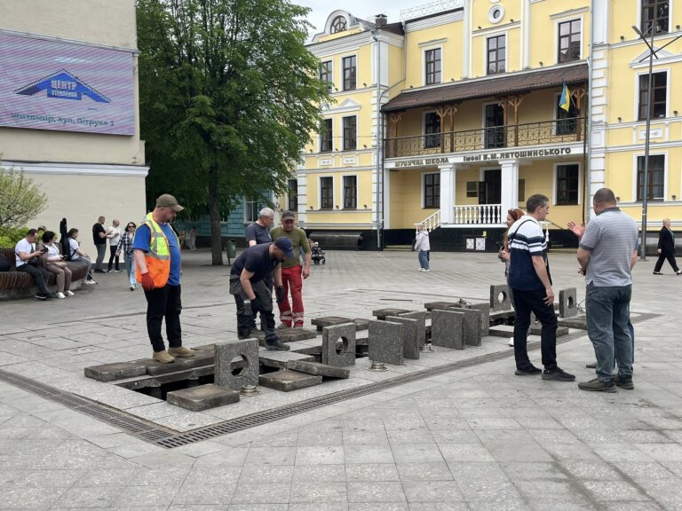 У Житомирі готують фонтани до запуску