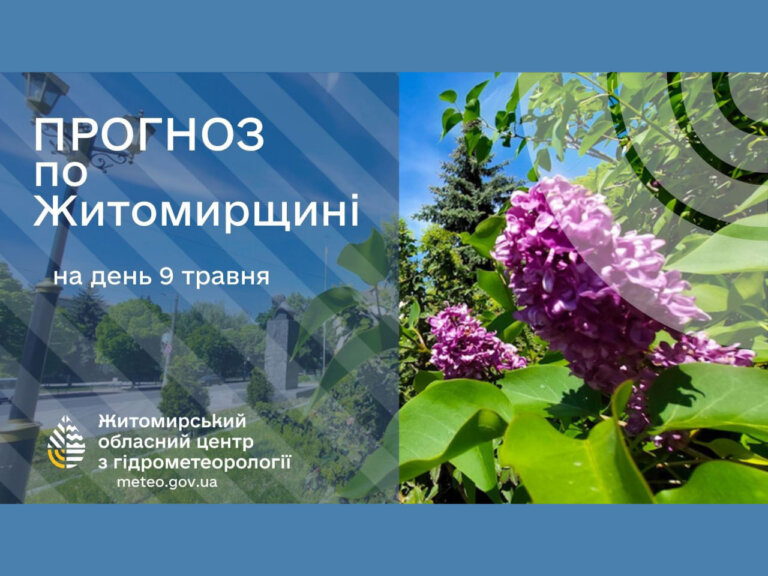 Погода сьогодні на Житомирщині