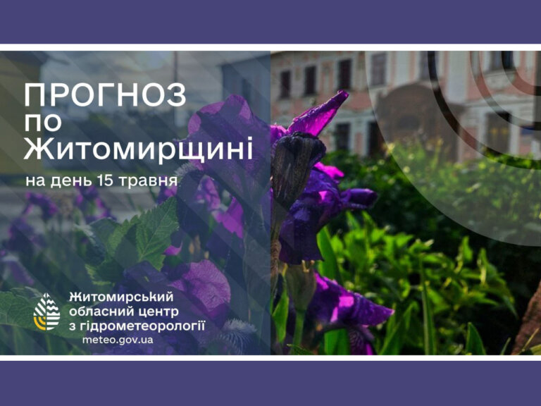 Погода сьогодні на Житомирщині