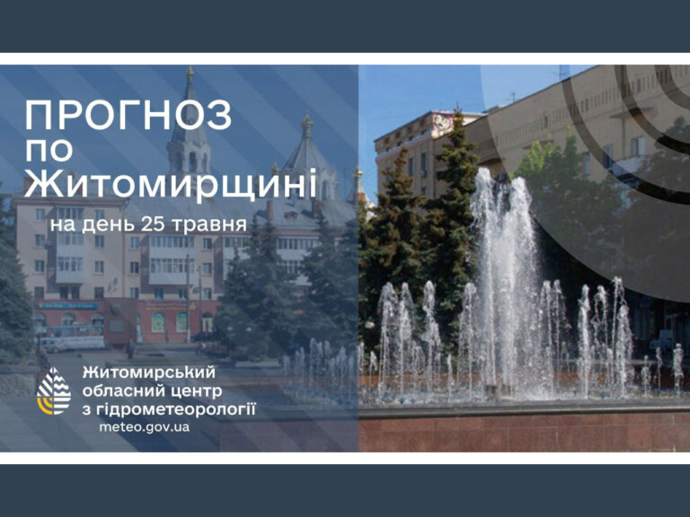 Погода сьогодні на Житомирщині