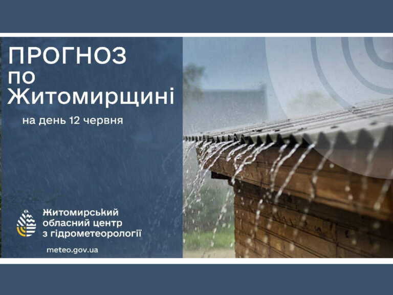 Погода сьогодні на Житомирщині