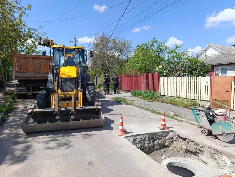 На вул. Скульптора Олішкевича завершено проєкт із каналізування вулиці