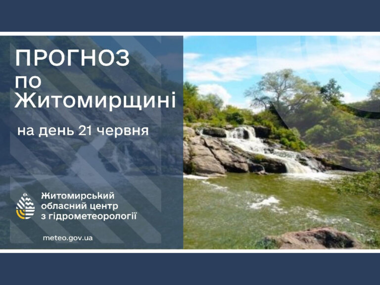 Сьогодні погода на Житомирщині