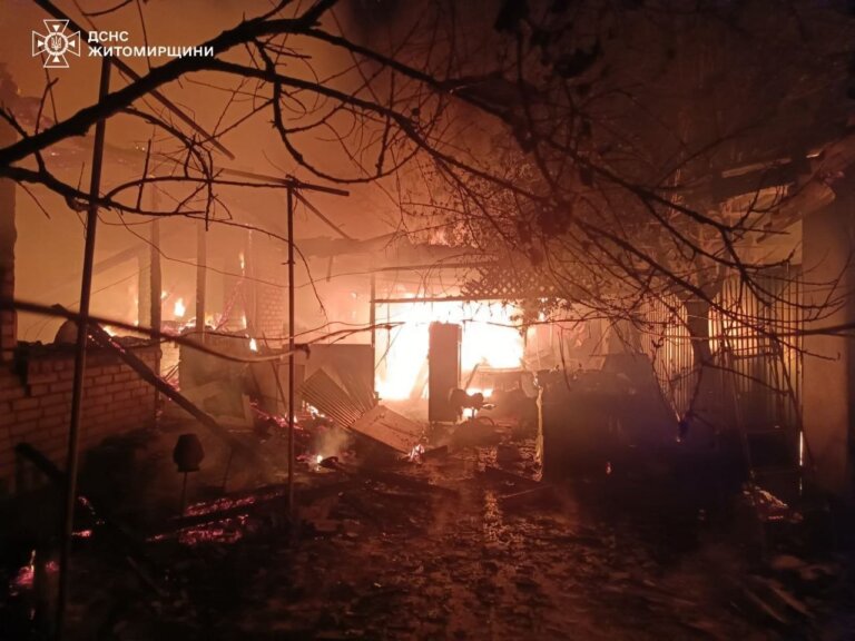 Нічна пожежа на Житомирщині забрала життя 76-річного чоловіка