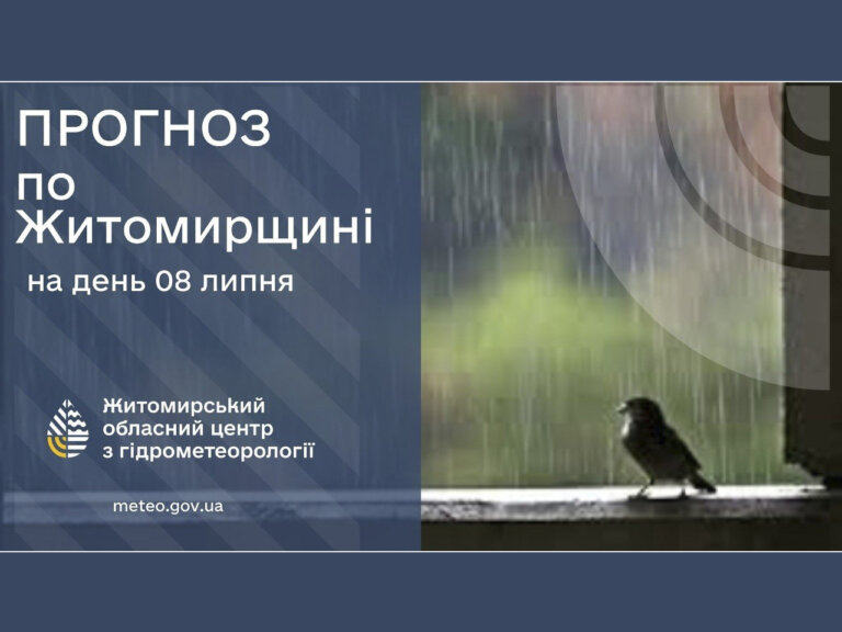 Погода сьогодні на Житомирщині