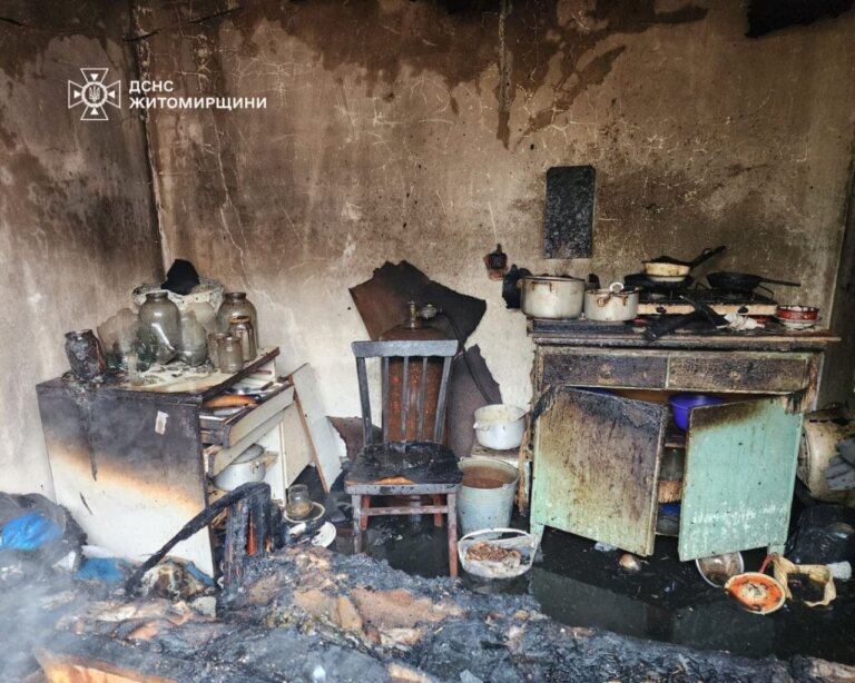 Рятувальники не дали вогню знищити приватний будинок у місті Чуднів