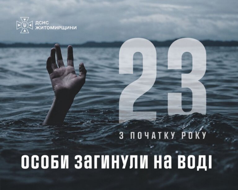 На Житомирщині продовжують тонути люди на воді