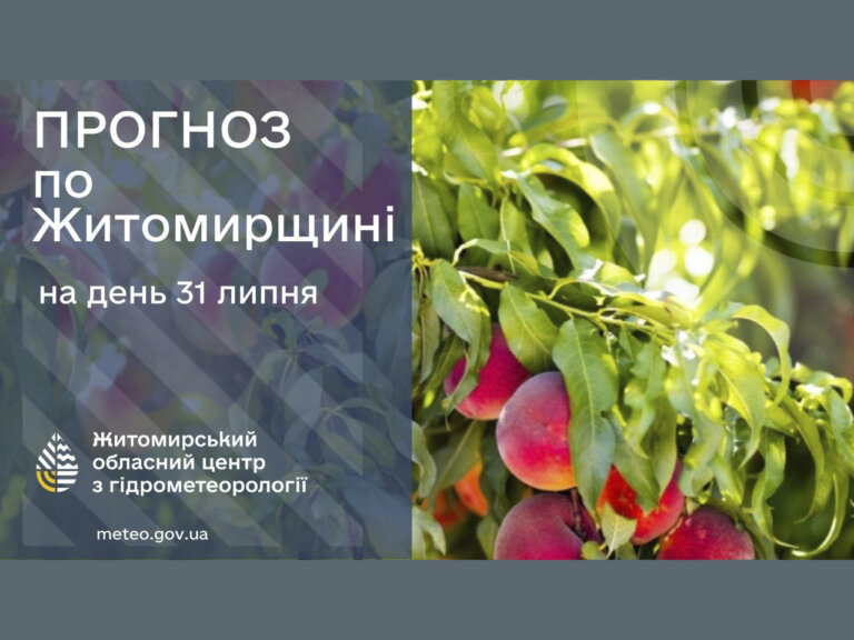 Сьогодні на Житомирщині спекотно