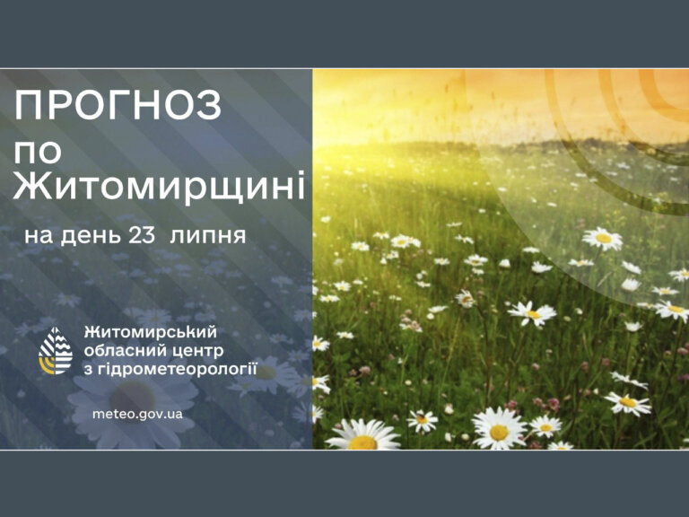 Погода сьогодні на Житомирщині